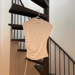 Modern Citizen Jocelyn Asymmetrical Ruched Side Sleeveless Tee